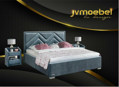 Complete Bedroom Set Bed 2x Nightstand 3 pcs. Sets Designer Luxury Beds